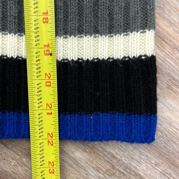 DCC Missy Sweaters Womens 90s Y2K Striped Size M Turtleneck Sweater Ribbed - Picture 7 of 10
